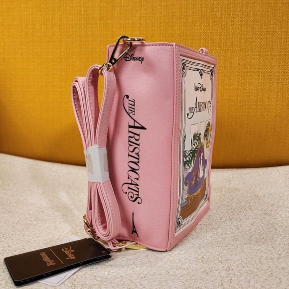 Loungefly Disney The Aristocats Classic Story Book Convertible Mini Backpack NEW - Picture 3 of 13